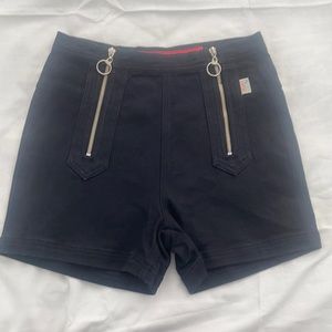 Revolt Jeans Black Denim Shorts. Size 7-8.